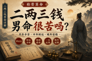 二两三钱男命很苦吗