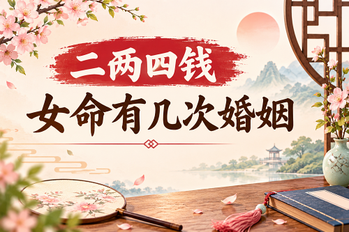 二两四钱女命有几次婚姻