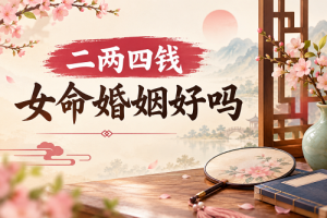 二两四钱女命婚姻好吗