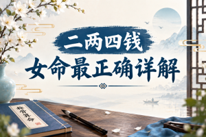 二两四钱女命最正确详解