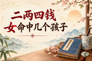 二两四钱女命中几个孩子