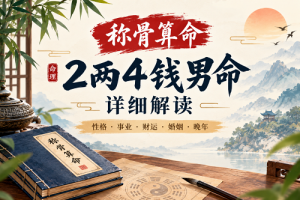 称骨算命2两4钱男命详细解读