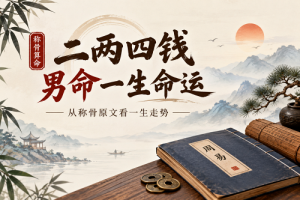 二两四钱男命一生命运