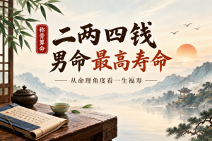 二两四钱男命最高寿命