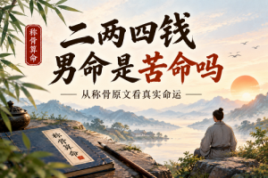 二两四钱男命是苦命吗