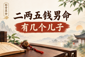 二两五钱男命有几个儿子