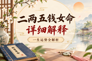 二两五钱女命详细解释