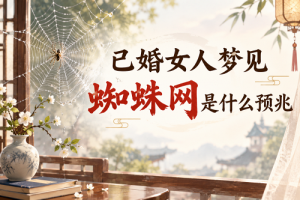 已婚女人梦见蜘蛛网是什么预兆