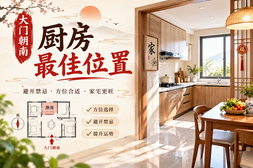 大门朝南厨房最佳位置 大门朝南厨房最佳位置