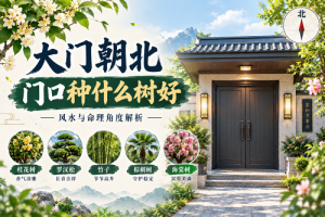 大门朝北门口种什么树好