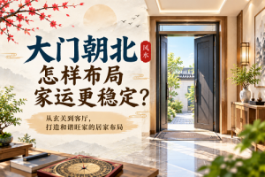 大门朝北怎样布局家运更稳定？