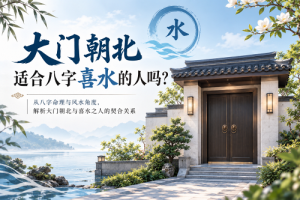 大门朝北适合八字喜水的人吗？