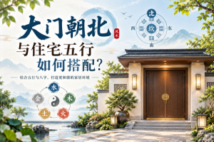 大门朝北与住宅五行如何搭配？