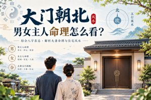 大门朝北男女主人命理怎么看？
