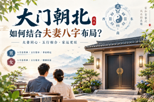 大门朝北如何结合夫妻八字布局？