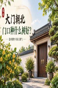 大门朝北门口种什么树好？