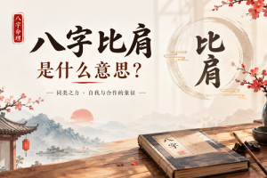 八字比肩是什么意思？