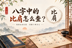 八字中的比肩怎么查？