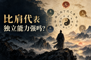比肩代表独立能力强吗？