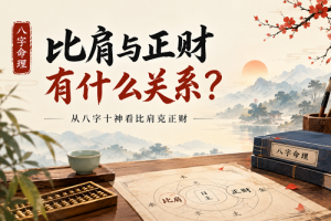比肩与正财有什么关系？