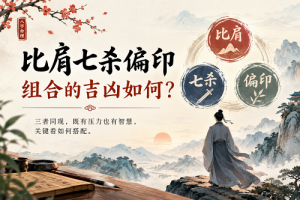 比肩七杀偏印组合的吉凶如何