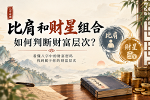 比肩和财星组合如何判断财富层次？