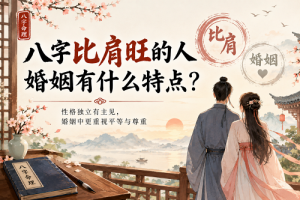 八字比肩旺的人婚姻有什么特点？