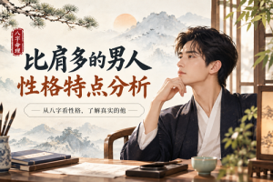 比肩多的男人性格特点分析