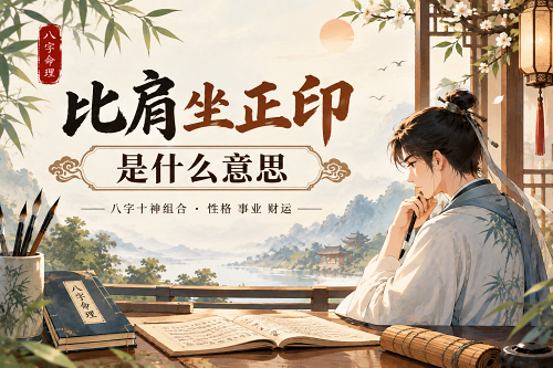 比肩坐正印是什么意思 比肩坐正印是什么意思