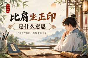 比肩坐正印是什么意思