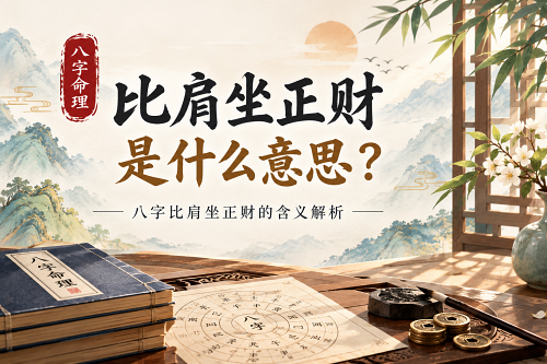 比肩坐正财是什么意思 比肩坐正财是什么意思