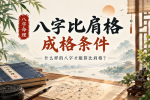 八字比肩格成格条件