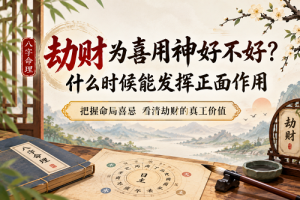 劫财为喜用神好不好？什么时候能发挥正面作用