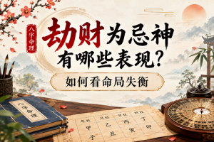 劫财为忌神有哪些表现？如何看命局失衡