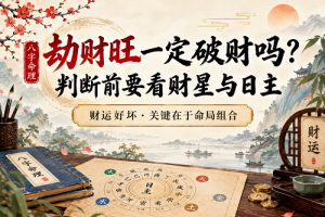 劫财旺一定破财吗？判断前要看财星与日主