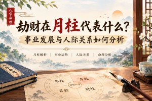 劫财在月柱代表什么？事业发展与人际关系如何分析