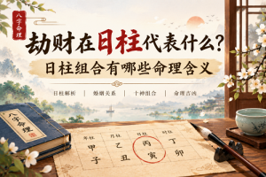 劫财在日柱代表什么？日柱组合有哪些命理含义
