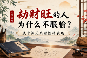 劫财旺的人为什么不服输？从十神关系看性格表现