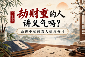 劫财重的人讲义气吗？命理中如何看人情与分寸