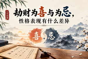 劫财为喜与为忌，性格表现有什么差异
