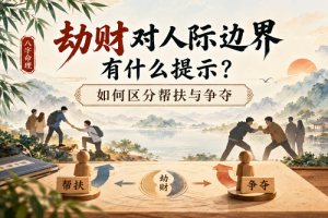 劫财对人际边界有什么提示？如何区分帮扶与争夺