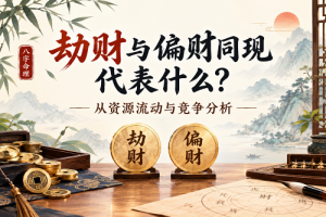 劫财与偏财同现代表什么？从资源流动与竞争分析