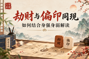 劫财与偏印同现，如何结合身强身弱解读