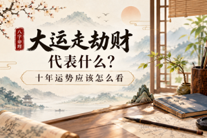 大运走劫财代表什么？十年运势应该怎么看