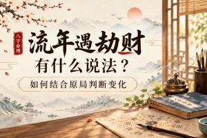 流年遇劫财有什么说法？如何结合原局判断变化