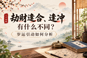劫财逢合、逢冲有什么不同？岁运引动如何分析