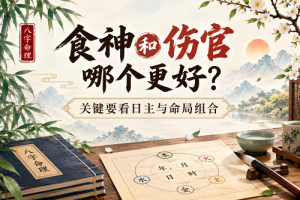 食神和伤官哪个更好？关键要看日主与命局组合