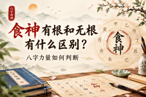 食神有根和无根有什么区别？八字力量如何判断