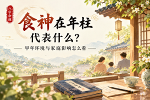 食神在年柱代表什么？早年环境与家庭影响怎么看