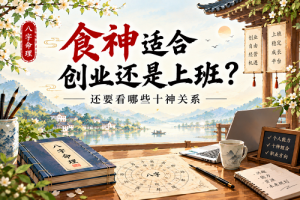 食神适合创业还是上班？还要看哪些十神关系